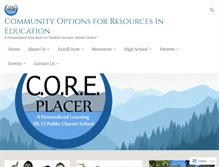 Tablet Screenshot of coreplacer.org